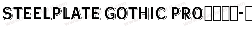 Steelplate Gothic Pro字体下载字体转换